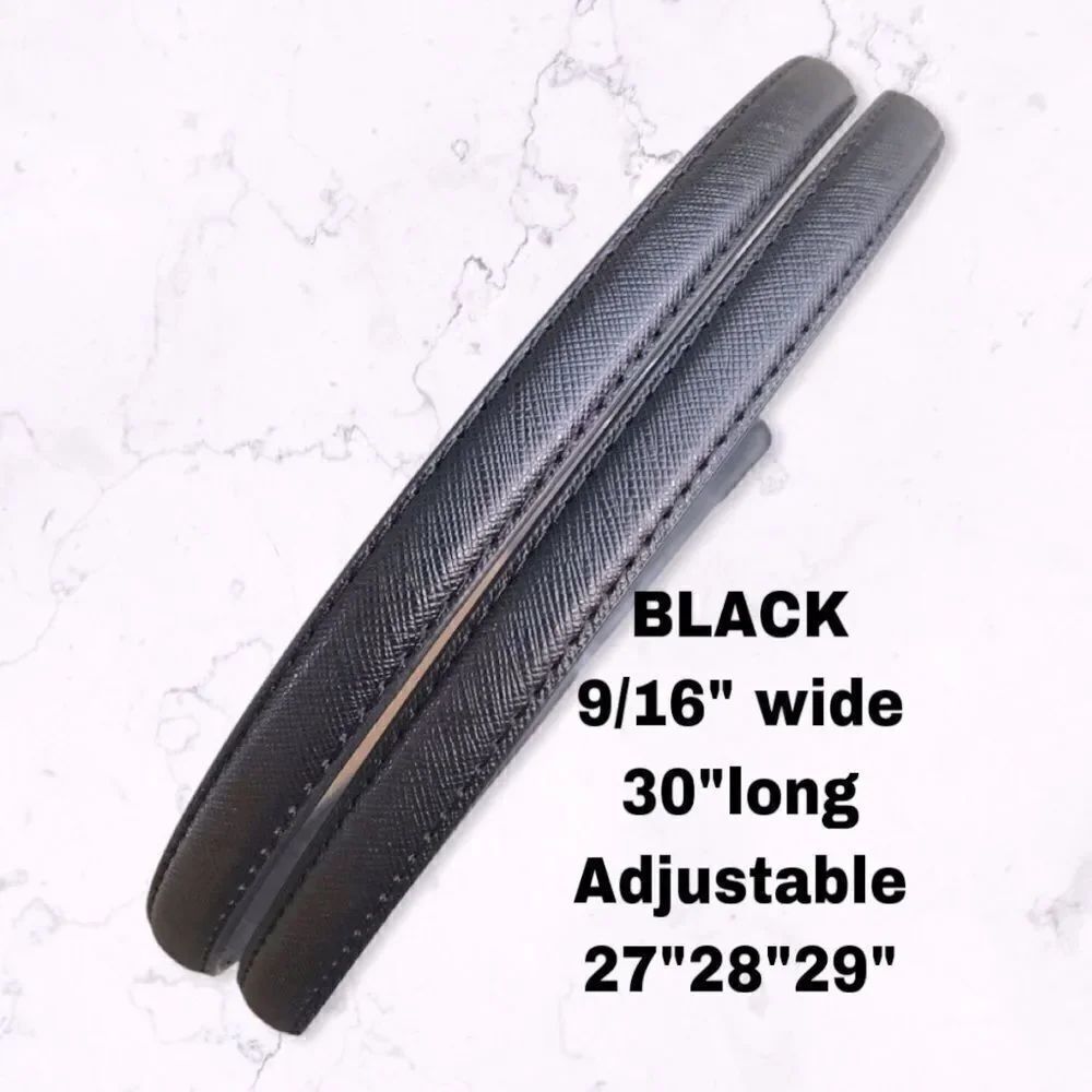 Replacement straps BLACK 9/16”wide 30”long new